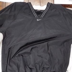 NIKE 90s Windbreaker Black & White V Neck